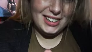 BBW blowjob with huge cumshot