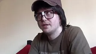 Incredibly cute ebony princess sucking nerds cock