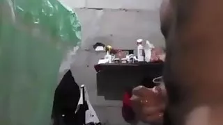 Straw chubby hairy man alone at home pulls it