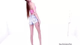 Beautiful babe with sexy body fucked at photoshoot