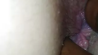 Girlfriend's Renee's unexpected asshole played with