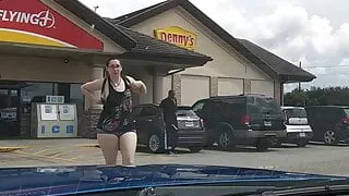 Mickey Pearl walking showing thunder thighs