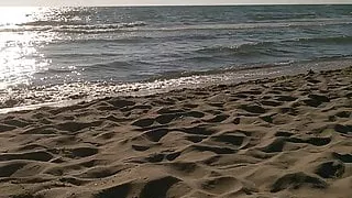Exhibitionism on the beach