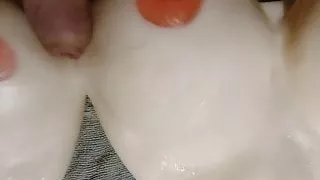 Titty Fucking meine Brust masturbiert