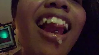 Little Thai Fucktoy Orn part 7 gets the sperm and is happy