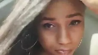 boobs exhibition in a car