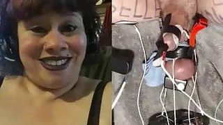 Cock and balls frying