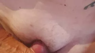 77 years young GILF jerk off & cum in her knickers