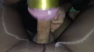 Nyloncouples - fleshlight my husband in pantyhose