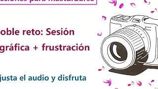 JOI hentai en espanol. Charlotte y su sesion fotografica.