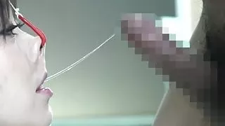 BDSM JAV Yuu Kawakami CMNF Nose Hook Blowjob