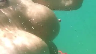 Mary underwater and pet lover - cal beach 4