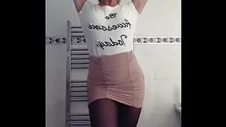 Blond chav with big ass