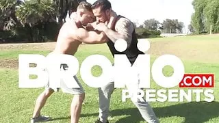 Jake Ashton with Jordan Levine at Bro In The Streets Ho