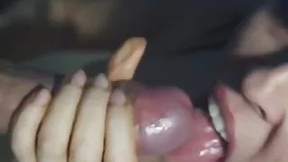 Mature wife sucking in steam