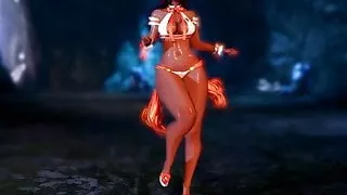 Sexy Yun Swimsuit dance