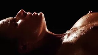 Sensual babe BBC fucked in romantic darkness