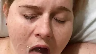My baby loves cum