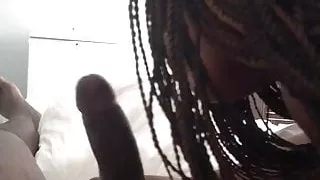 ebony sucks dick