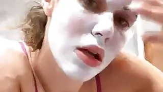 WWE Lana CJ Perry IG live in sexy bra