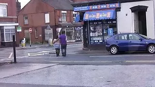 Black dude picks up and fucks BBW in stockings