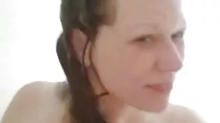 Nipple Flash in Shower