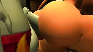futa draenei fucking a belf