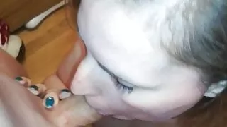 Blowjob from neighbors girl