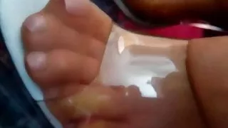 transparent high heels