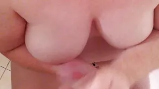 Cum on tits