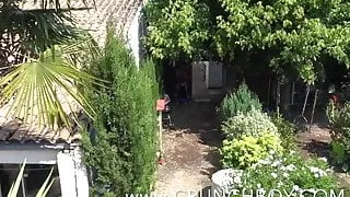 sexy french twink used by daddy outdoor