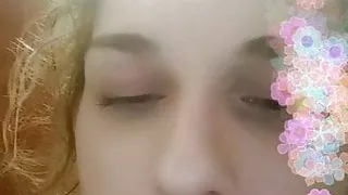 head stuffs Plastic WalMart bag in her pussy