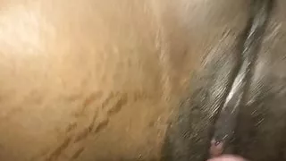 JBlack and PeggyBlack : pussy lick before feet