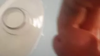 Cum in soap on public train