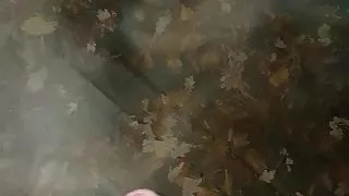 Ruined orgasm in the park