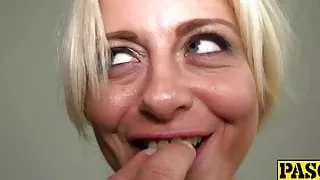 British MILF Kelly Cummings dominated and fed cum by Master