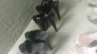 6 pairs of plat highheels