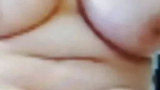 Granny playing on camera