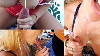 Cum Showers Today! CrAzY Outdoor Cumpilation YummyCouple