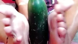 Cucumber Footjob