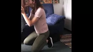 Quickie Blowjob Ends with Swallow