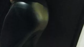 irish horny xdresser crossdressing leather leggings fishnets