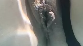 Underwater pussy at public pool