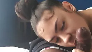 Cute Babe Sucks Off a BBC