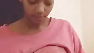 Alexus Wright is shows you her breast with her large nipple