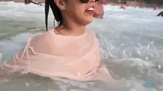 Sexy small tittted girlfriend Demi Lopez vacation ATK