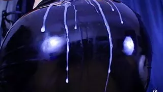 Sperma, Femdom, Fetischsex, Anleitung, Runterholen, Latexsex