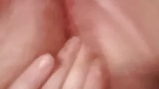 Friend Christina fingers beautiful hairy pussy part 2