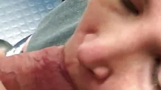 Cheating wife sucking strangers dick in public bathroom