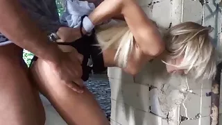 38KG College Skinny Teen Made to Slave and Fuck German Young